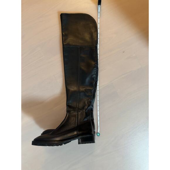 STUART WEITZMAN Amber black leather over-the-knee boots size 35.5/ US 5 (New) - Picture 8 of 9